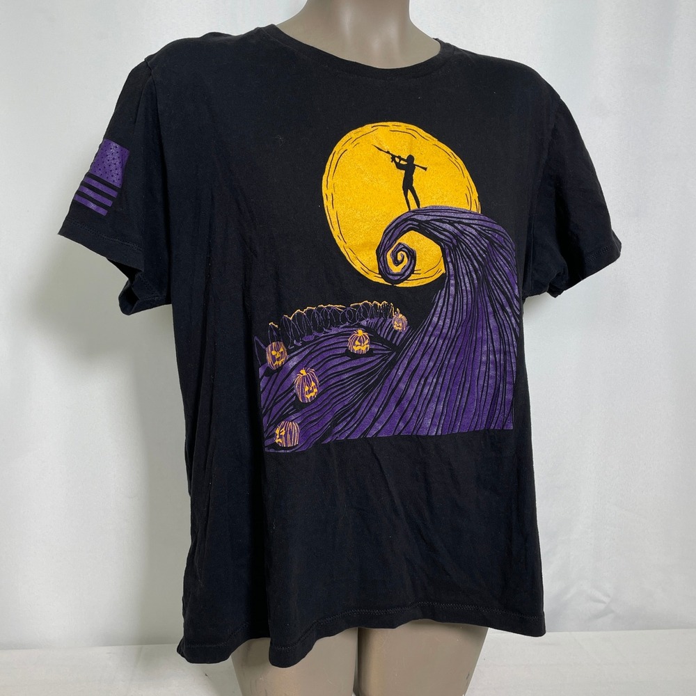 Grunt Style Night Raid Nightmare Before Christmas Black T-Shirt Women's 3XL - Picture 7 of 10